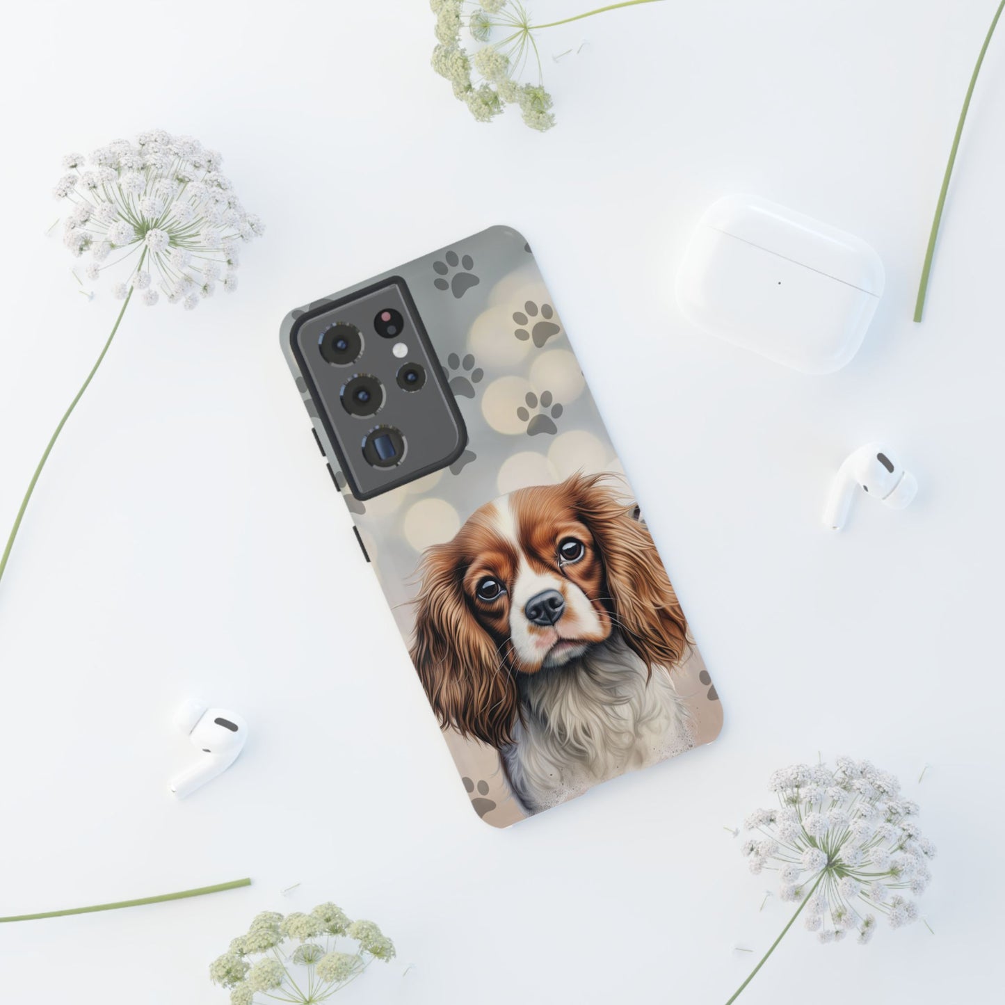 Cavalier King Charles Spaniel phone case by Tough Cases (Apple iPhone, Samsung Galaxy, and Google Pixel)