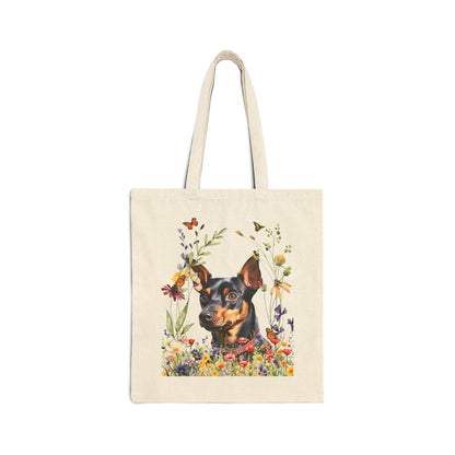 Miniature Pinscher Canvas Tote Bag