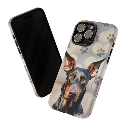 Doberman Phone Case by Tough Cases (Apple iPhone, Samsung Galaxy, and Google Pixel)