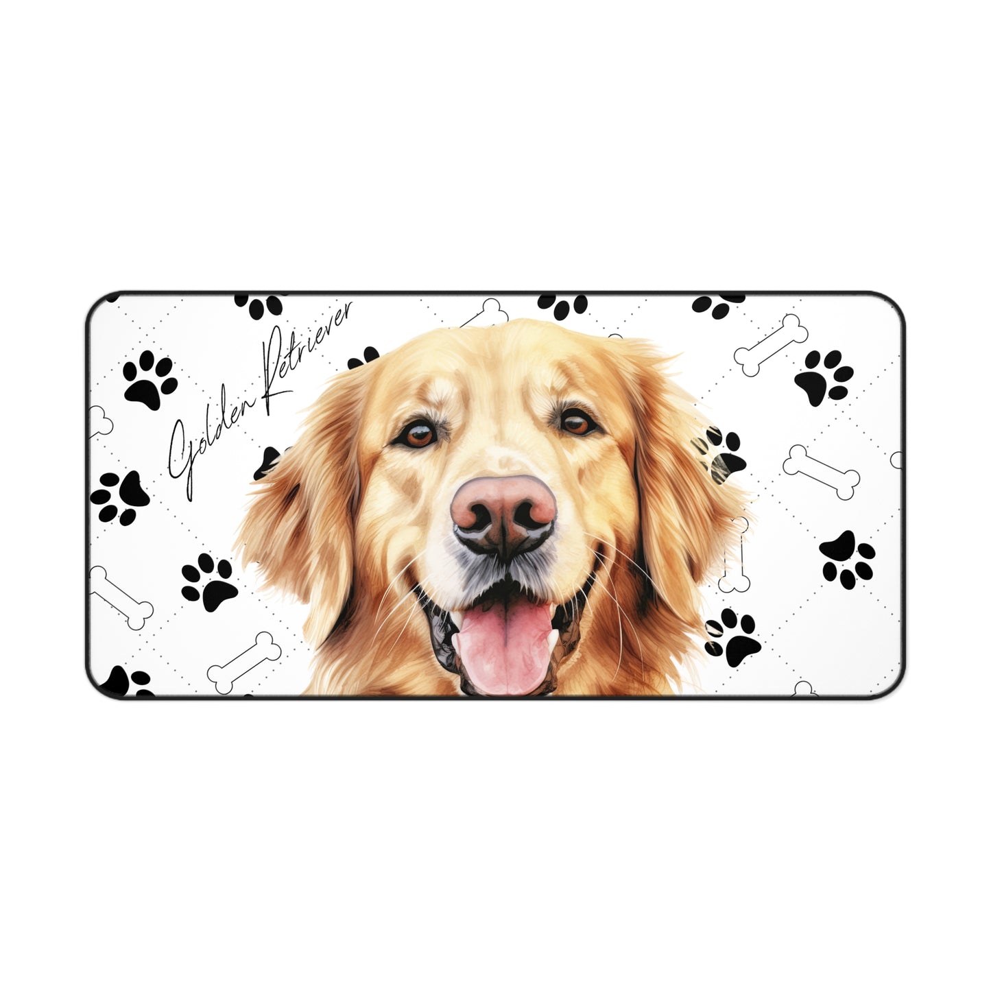 Golden Retriever Desk Mat