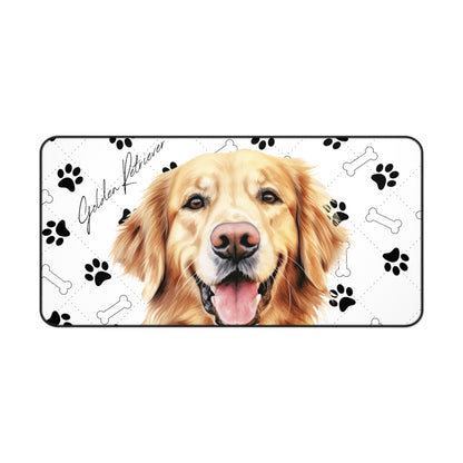 Golden Retriever Desk Mat