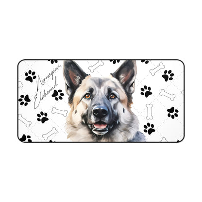 Norwegian Elkhound Desk Mat