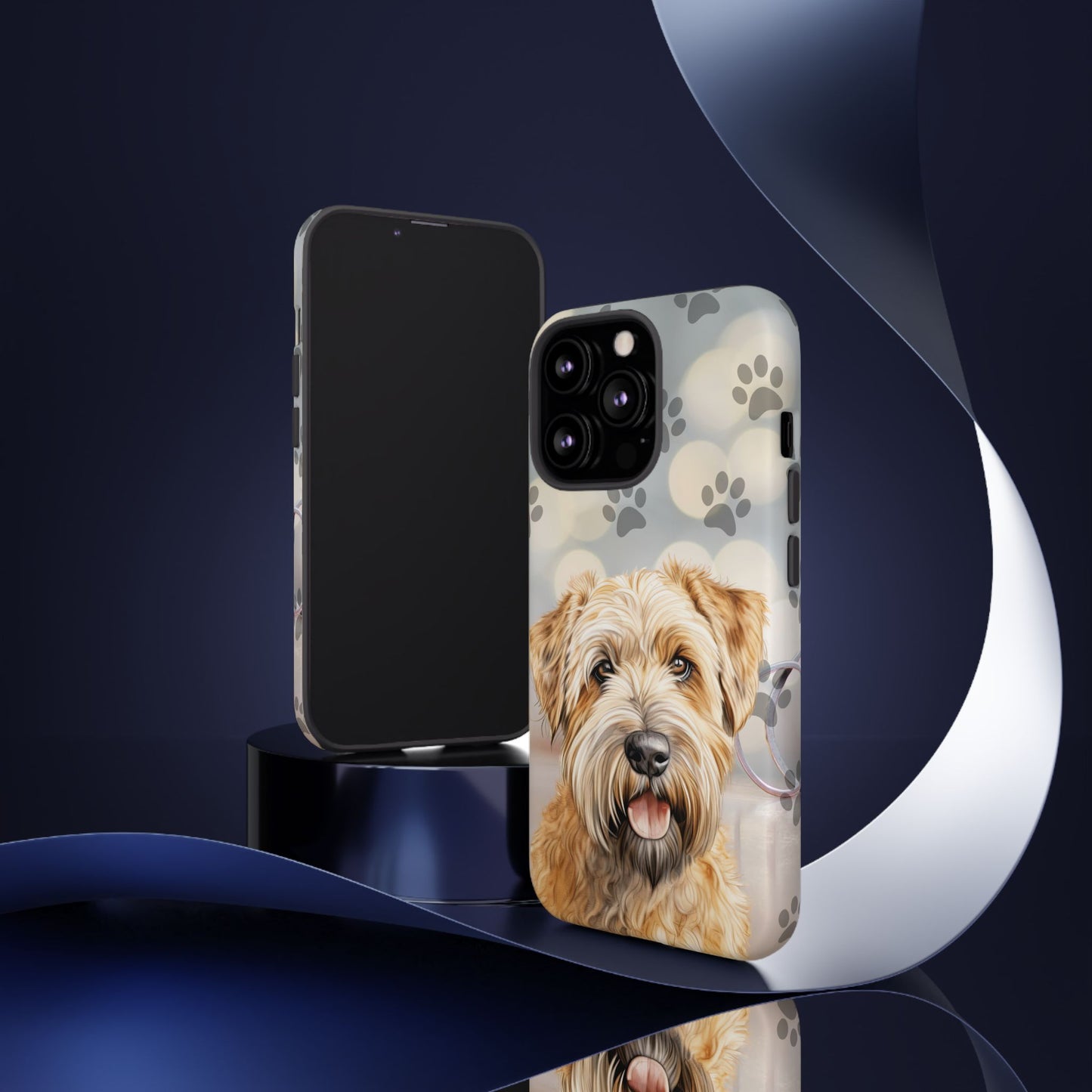 Self-Coated Wheaten Terrier by Tough Cases (Apple iPhone, Samsung Galaxy, and Google Pixel)