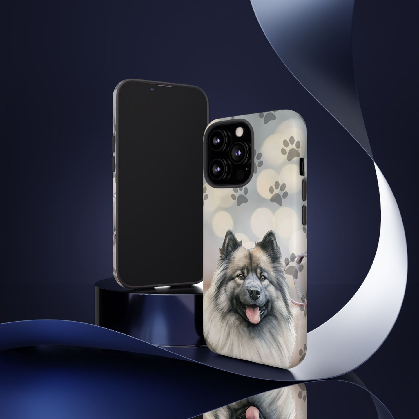 Keeshond Phone Case by Tough Cases ( Apple iPhone, Samsung Galaxy, and Google Pixel)