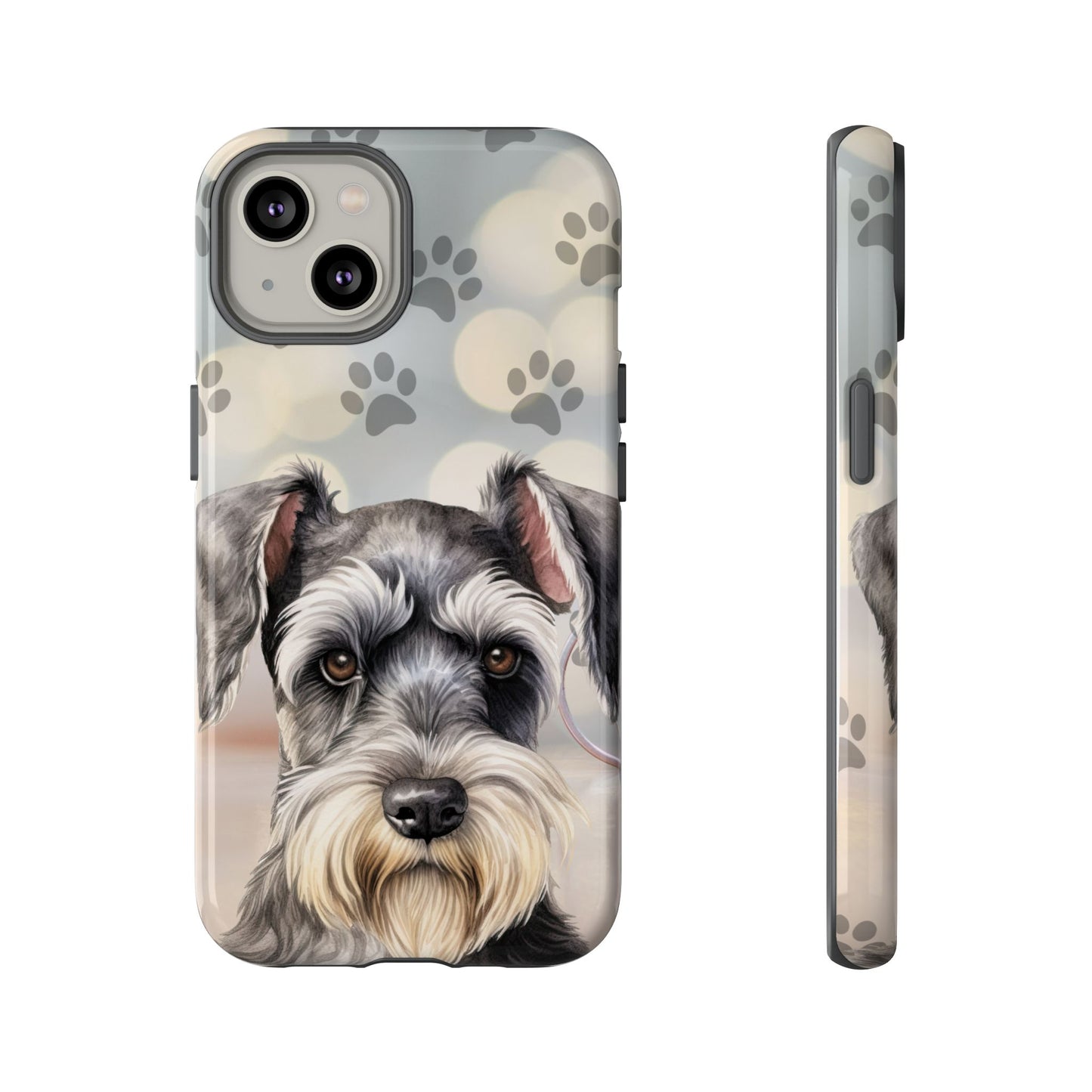 Miniature Schnauzer by Tough Cases (Apple iPhone, Samsung Galaxy, and Google Pixel)