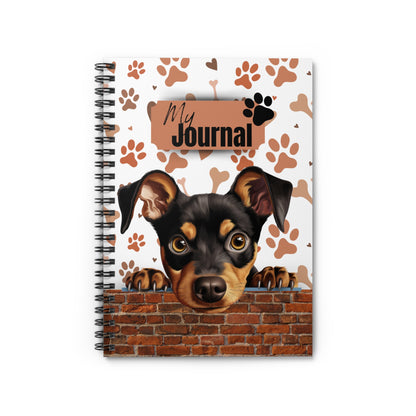 German Pinscher Spiral Notebook - Ruled Line