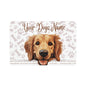 Golden Retriever Personalized Pet Food Mat, Custom Dog Feeding Mat, Cute Dog Design, Pet Lover Gift, Dog Bowls, Cat Mats