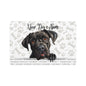 Cane Corso Personalized Pet Food Mat, Custom Dog Feeding Tray, Non-Slip Pet Dish Mat, Dog Lover Gift, Stylish Dog Accessory
