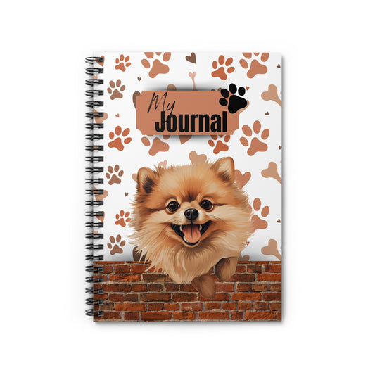 Pomeranian Spiral Notebook - Ruled Line