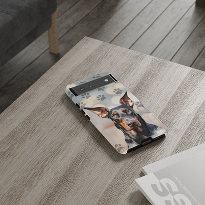 Doberman Phone Case by Tough Cases (Apple iPhone, Samsung Galaxy, and Google Pixel)