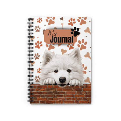 Samoyed Spiral Notebook - Ruled Line