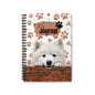 Samoyed Spiral Notebook - Ruled Line