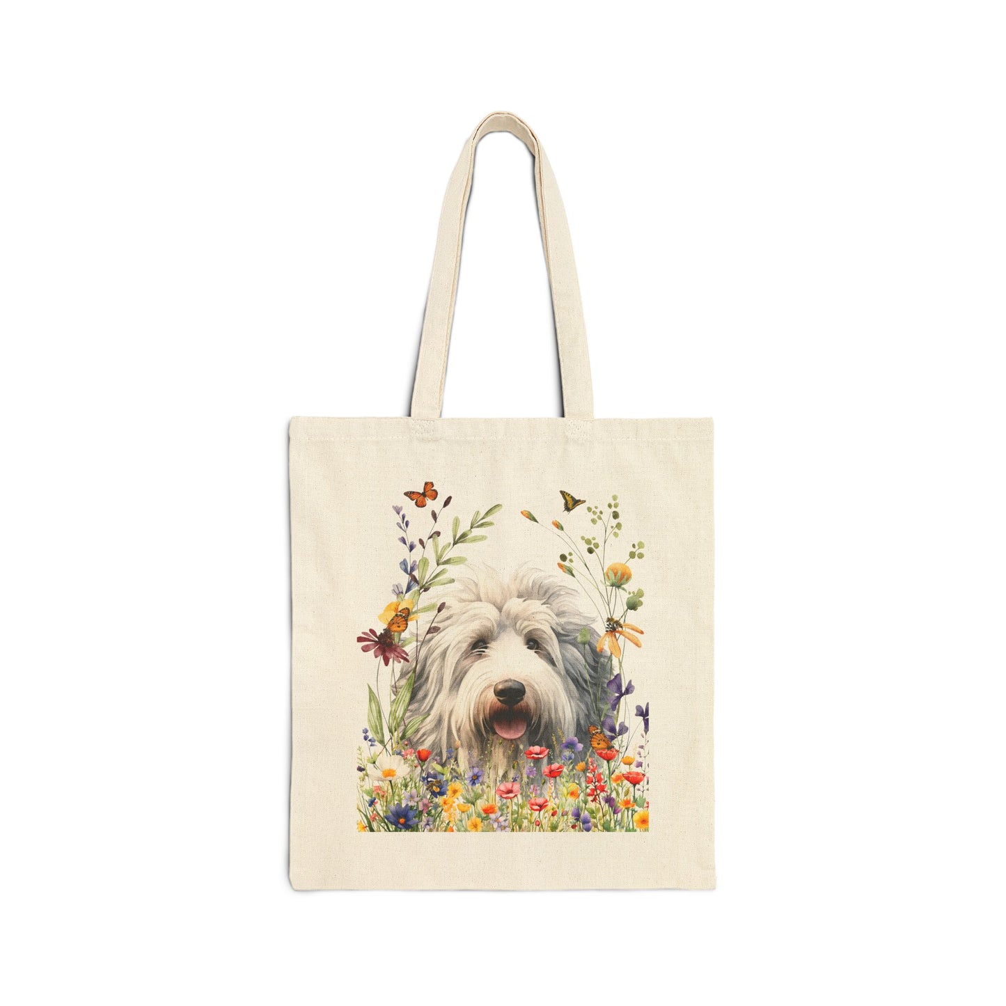 Old English Sheepdog Canvas Tote Bag
