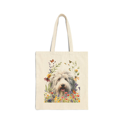Old English Sheepdog Canvas Tote Bag