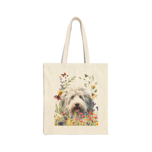 Old English Sheepdog Canvas Tote Bag