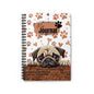 Pug Spiral Notebook - Ruled Line