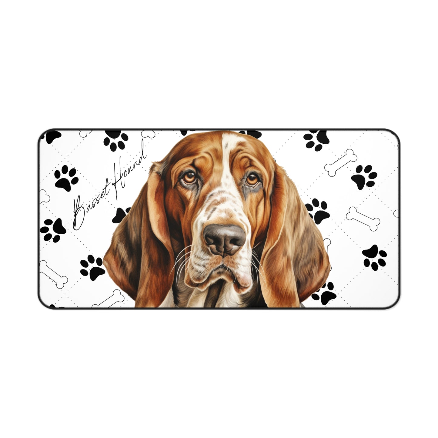 Basset Hound Desk Mat