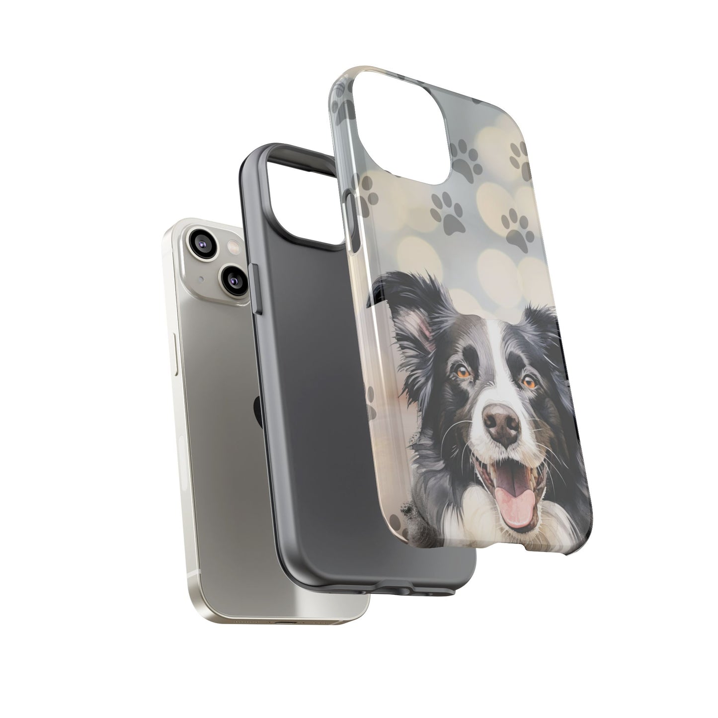 Border Collie Phone Case by Tough Cases (Apple iPhone, Samsung Galaxy, and Google Pixel)