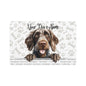 German Wirehaired Pointer Personalized Pet Food Mat with Custom Name, Dog Feeding Mat, Cat Food Tray, Home Decor for Pet Lovers, Gift for Dog Owners