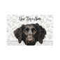 Curley Coated Retriever Personalized Pet Food Mat, Dog Bowl Mat, Custom Pet Mat, Dog Feeding Station, Pet Decor, Gift for Pet Lovers