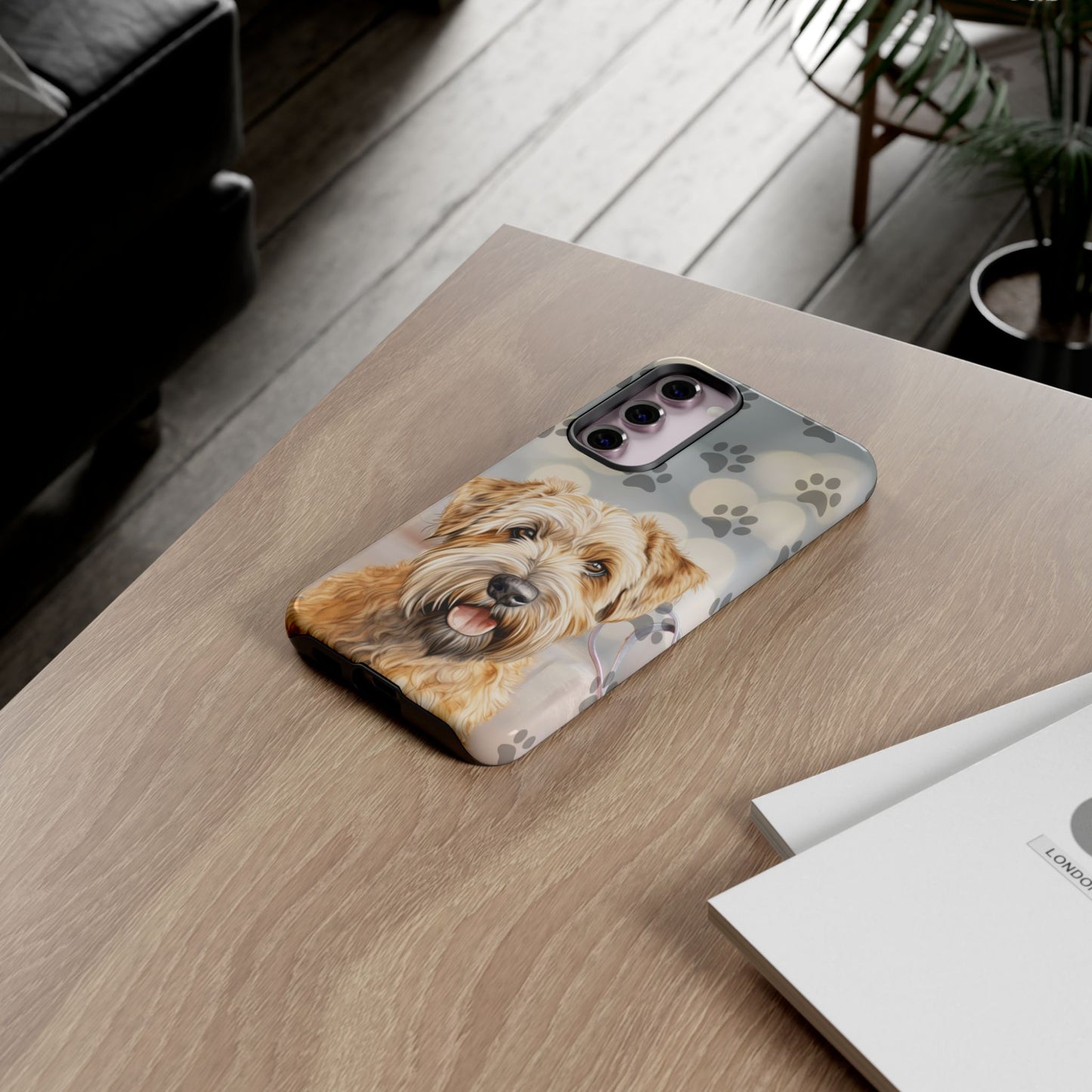 Self-Coated Wheaten Terrier by Tough Cases (Apple iPhone, Samsung Galaxy, and Google Pixel)