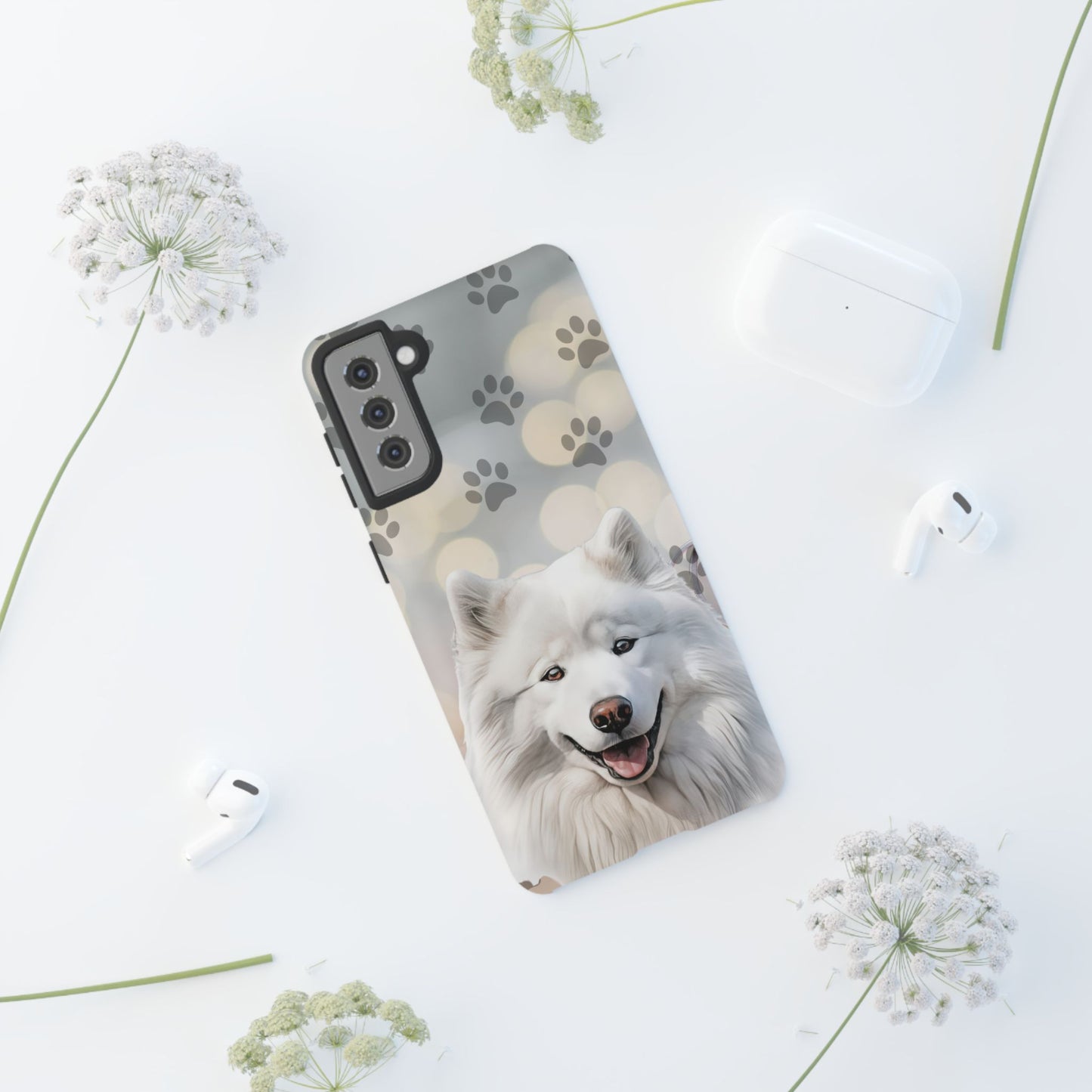 Samoyed Phone Case by Tough Cases (Apple iPhone, Samsung Galaxy, and Google Pixel)