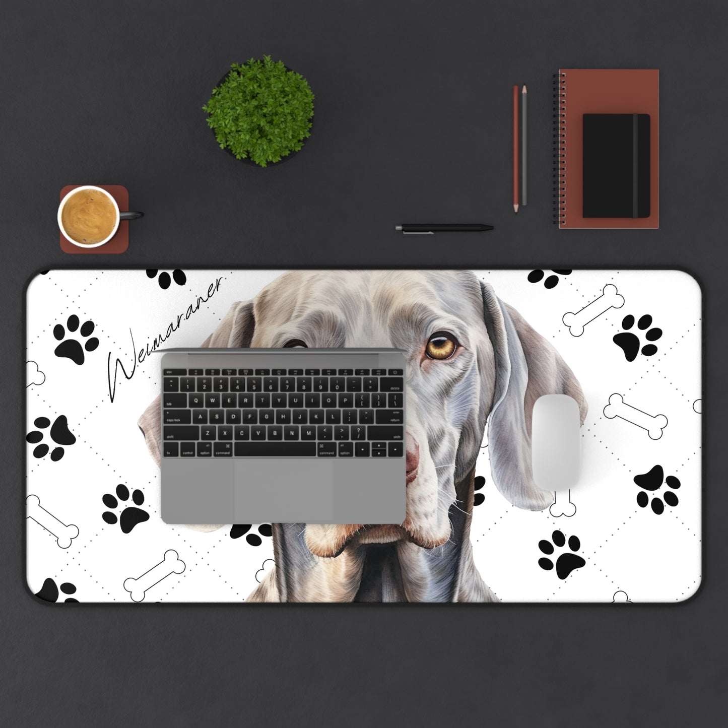 Weimaraner Desk Mat