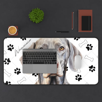 Weimaraner Desk Mat