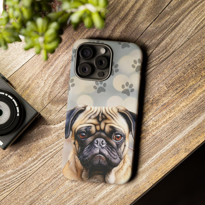 Pug Phone Case by Tough Cases (Apple iPhone, Samsung Galaxy, and Google Pixel)