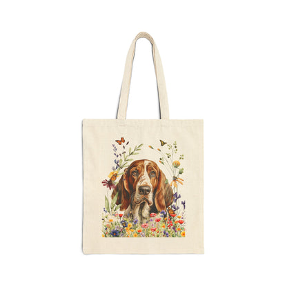Basset Hound Canvas Tote Bag