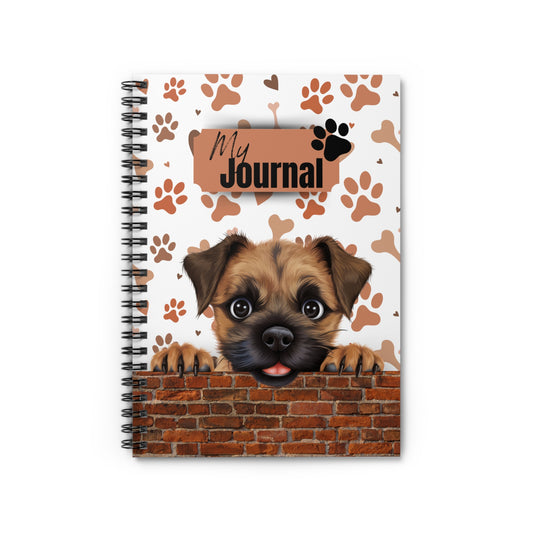 Border Terrier Spiral Notebook - Ruled Line