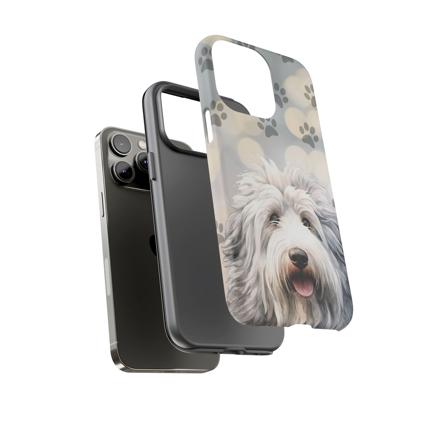 Old English Sheepdog by Tough Cases (Apple iPhone, Samsung Galaxy, and Google Pixel devices)