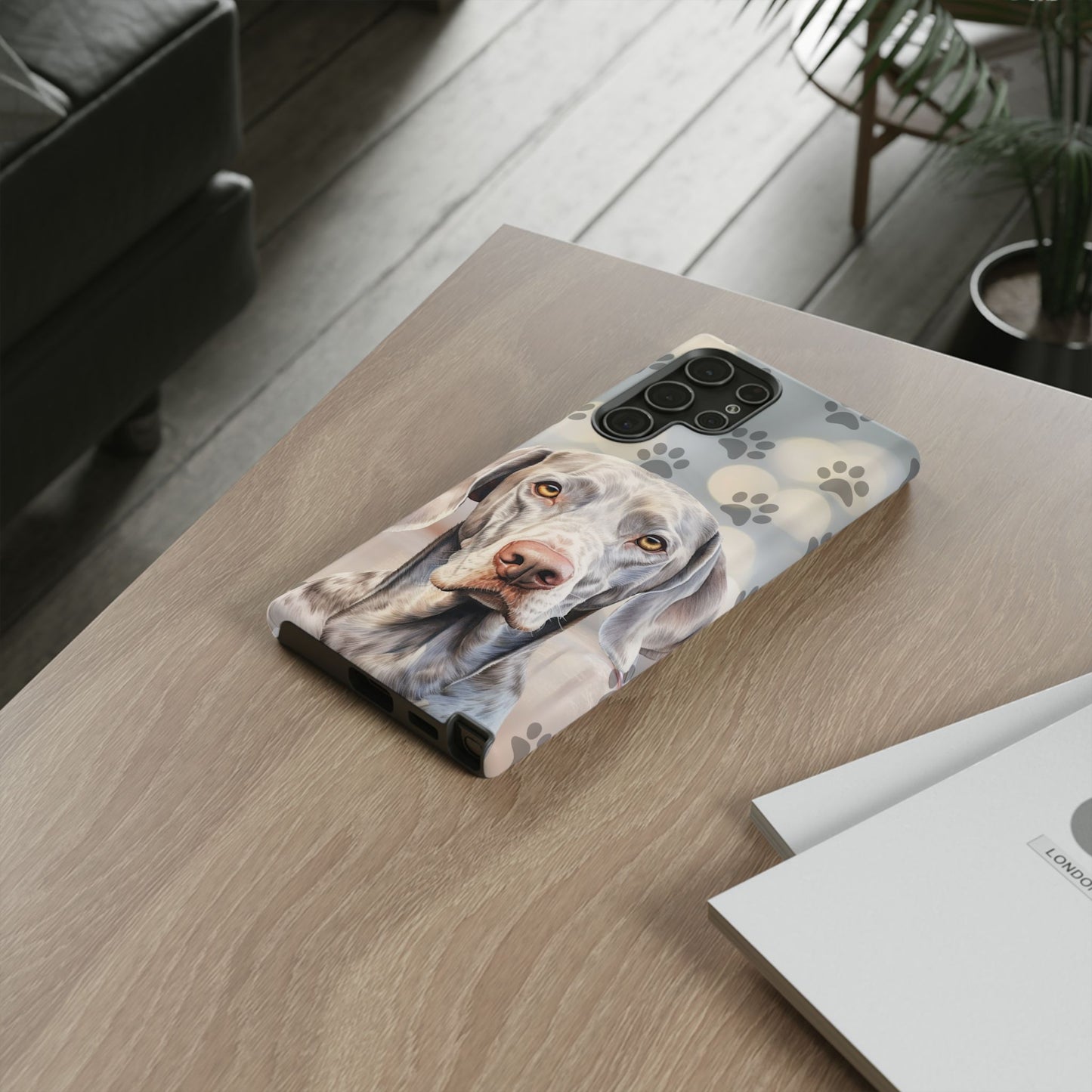Weimaraner Phone Case by Tough Cases (Apple iPhone, Samsung Galaxy, and Google Pixel)