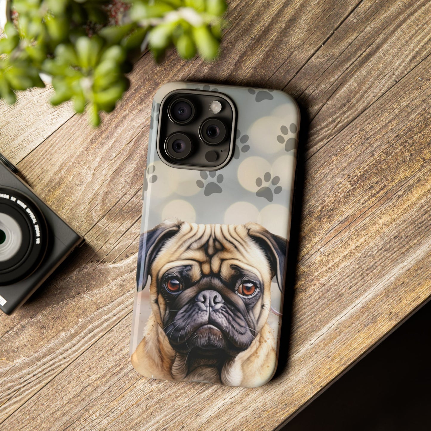Pug Phone Case by Tough Cases (Apple iPhone, Samsung Galaxy, and Google Pixel)
