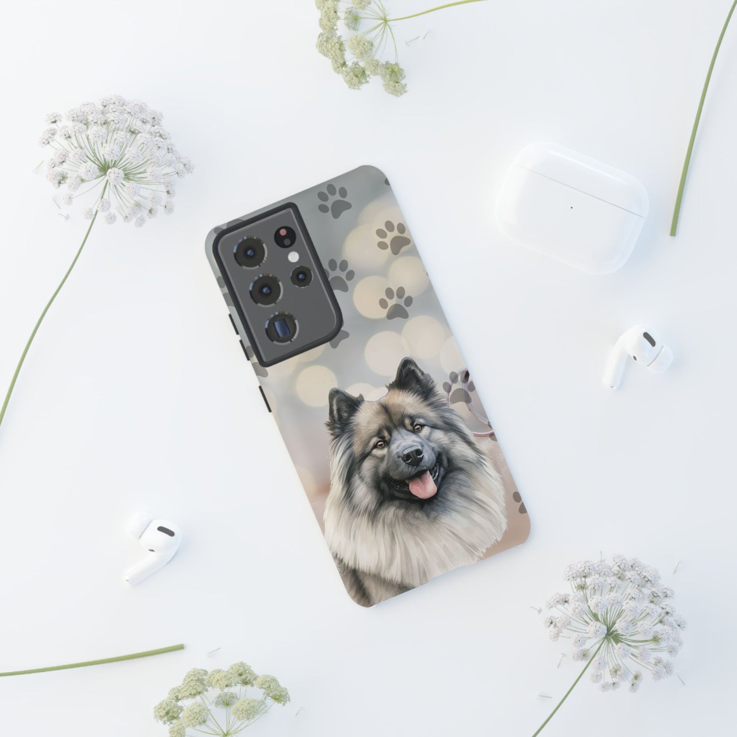 Keeshond Phone Case by Tough Cases ( Apple iPhone, Samsung Galaxy, and Google Pixel)