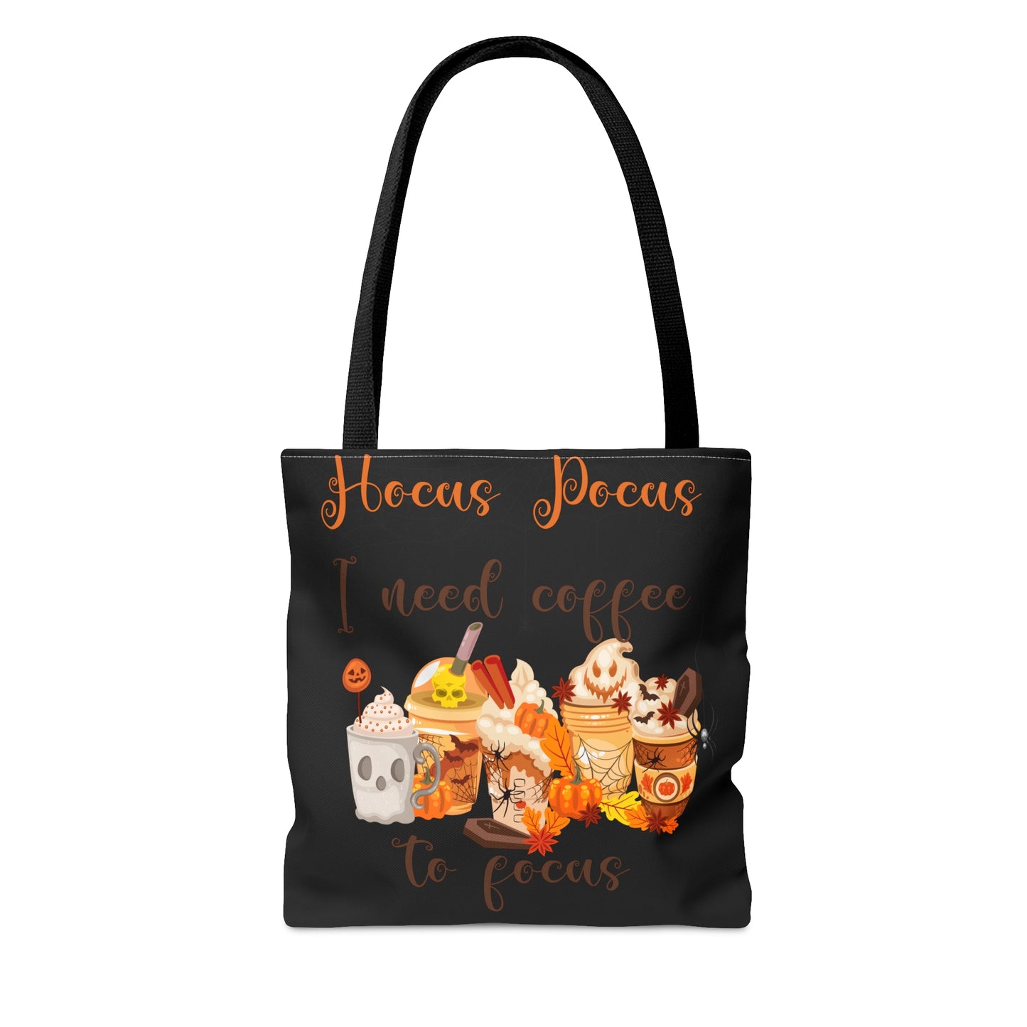 Halloween Coffee Tote Bag (Black)