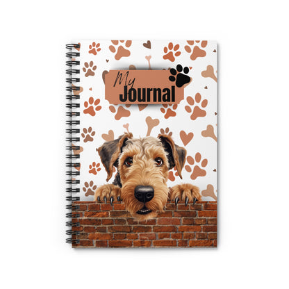 Airedale Terrier Spiral Notebook - Ruled Line