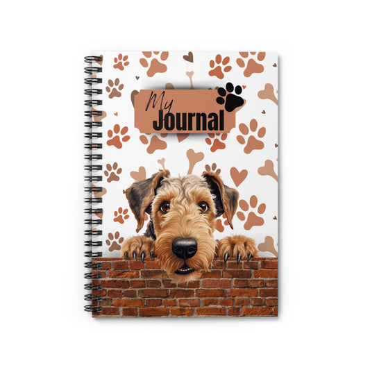 Airedale Terrier Spiral Notebook - Ruled Line