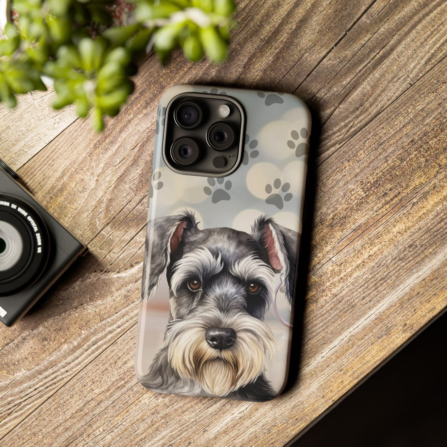 Miniature Schnauzer by Tough Cases (Apple iPhone, Samsung Galaxy, and Google Pixel)