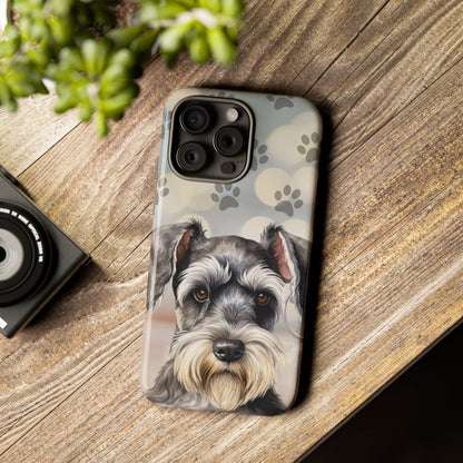 Miniature Schnauzer by Tough Cases (Apple iPhone, Samsung Galaxy, and Google Pixel)