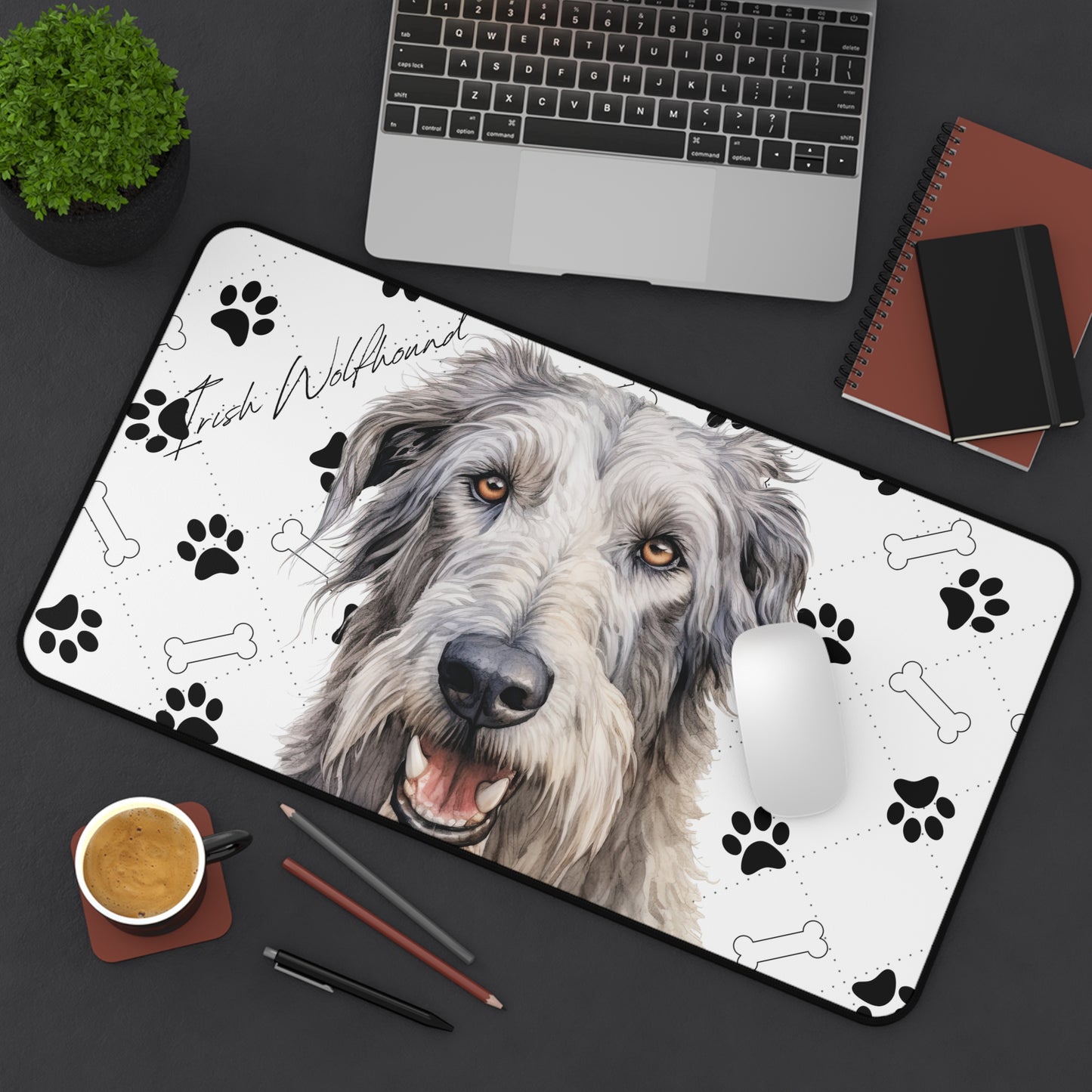 Irish Wolfhound Desk Mat