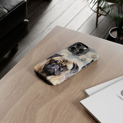 Pug Phone Case by Tough Cases (Apple iPhone, Samsung Galaxy, and Google Pixel)