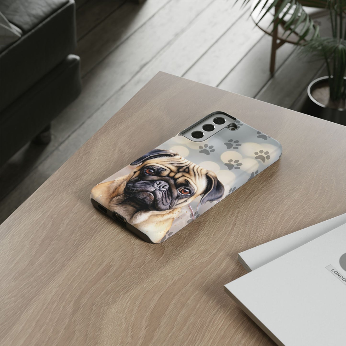 Pug Phone Case by Tough Cases (Apple iPhone, Samsung Galaxy, and Google Pixel)