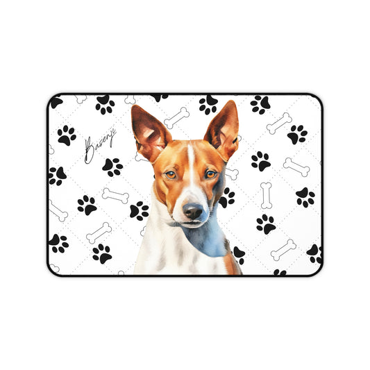 Basenji Desk Mat