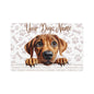 Rhodesian Ridgeback Personalized Pet Food Mat, Custom Dog Food Mat, Dog Feeding Mat, Cute Pet Mat, Dog Lovers Gift