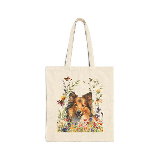 Shetland Sheepdog Canvas Tote Bag