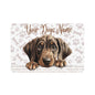 Plott Hound Personalized Pet Food Mat, Custom Dog Food Mat, Dog Feeding Mat, Cute Pet Mat, Dog Lovers Gift