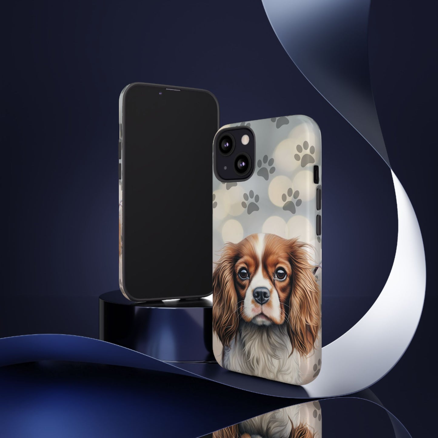 Cavalier King Charles Spaniel phone case by Tough Cases (Apple iPhone, Samsung Galaxy, and Google Pixel)