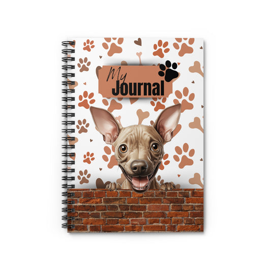 American Hairless Terrier Spiral Notebook - Ruled Line