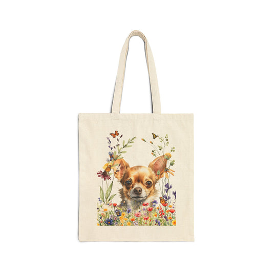 Chihuahua Canvas Tote Bag